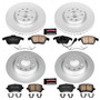 PowerStop CRK5802 - Power Stop 2011 Volkswagen Tiguan Front & Rear Z23 Evolution Sport Coated Brake Kit