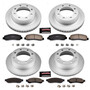 PowerStop CRK5459 - Power Stop 09-10 Ford F-250 Super Duty Front & Rear Z17 Coated Brake Kit