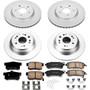 PowerStop CRK5816 - Power Stop 12-15 Honda Crosstour Front & Rear Z17 Evolution Geomet Coated Brake Kit