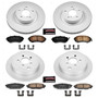 PowerStop CRK6110 - Power Stop 08-10 Subaru Impreza Front & Rear Z17 Evolution Geomet Coated Brake Kit