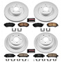 PowerStop CRK6109 - Power Stop 02-03 Subaru Impreza Front & Rear Z17 Evolution Geomet Coated Brake Kit