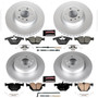 PowerStop CRK6056 - Power Stop 2011 BMW 335d Front & Rear Z23 Evolution Sport Coated Brake Kit