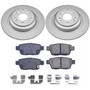 PowerStop CRK5854 - Power Stop 09-14 Acura TL Rear Z17 Evolution Geomet Coated Brake Kit