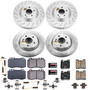 PowerStop CRK6204 - Power Stop 02-04 Mercedes-Benz C32 AMG Front & Rear Z23 Evolution Sport Coated Brake Kit