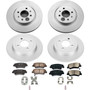 PowerStop CRK6500 - Power Stop 12-18 Kia Rio Front & Rear Z17 Evolution Geomet Coated Brake Kit