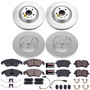 PowerStop CRK6141 - Power Stop 14-18 Audi A6 Front & Rear Z23 Evolution Sport Coated Brake Kit