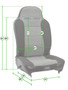PRP Seats A13021245 - PRP Enduro Low Back Reclining/Extra Wide Suspension Seat (Passenger Side)