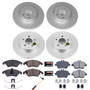PowerStop CRK8056 - Power Stop 2018 Mercedes-Benz SLC300 Front & Rear Z23 Evolution Sport Coated Brake Kit