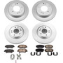 PowerStop CRK8012 - Power Stop 17-19 Kia Soul Front & Rear Z17 Evolution Geomet Coated Brake Kit