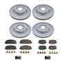 PowerStop CRK8696 - Power Stop 20-22 Lincoln Aviator Front & Rear Z17 Coated Brake Kit