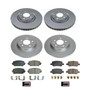 PowerStop CRK8733 - Power Stop 2021 Kia Sorento Front & Rear Z17 Coated Brake Kit