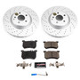 PowerStop CRK8704 - Power Stop 15-16 Mercedes-Benz SL400 Front Z23 Coated Brake Kit