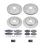 PowerStop CRK8971 - Power Stop 11-19 Lincoln MKT Front & Rear Z17 Coated Brake Kit
