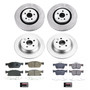 PowerStop CRK8974 - Power Stop 17-20 Lincoln MKZ Front and Rear Z17 Coated Brake Kit