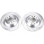 PowerStop EBR1008XPR - Power Stop 05-11 Audi A6 Rear Evolution Drilled & Slotted Rotors - Pair
