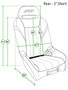 PRP Seats A58R-237 - GT/S.E. Rear Suspension Seat Black and Red