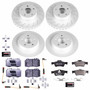 PowerStop ESK2817 - Power Stop 2006 Mercedes-Benz S350 Front & Rear Euro-Stop Brake Kit