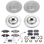 PowerStop ESK6141 - Power Stop 14-18 Audi A6 Front & Rear Euro-Stop Brake Kit