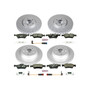 PowerStop ESK6358 - Power Stop 07-09 Mercedes-Benz E350 Front & Rear Euro-Stop Brake Kit