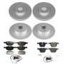PowerStop ESK7432 - Power Stop 16-18 BMW X5 Front & Rear Euro-Stop Brake Kit
