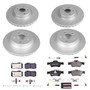 PowerStop ESK7615 - Power Stop 10-16 Mercedes-Benz E350 Front & Rear Euro-Stop Brake Kit