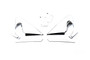 Putco 401745 - 10-13 Kia Forte - Mirror Bracket Molding
