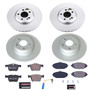 PowerStop ESK8103 - Power Stop 17-18 Mercedes-Benz C300 Front & Rear Euro-Stop Brake Kit