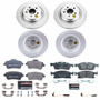 PowerStop ESK8115 - Power Stop 2018 Mercedes-Benz GLE350 Front & Rear Euro-Stop Brake Kit