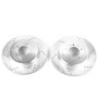 PowerStop JBR1359XPR - Power Stop 2008 Mitsubishi Lancer Rear Evolution Drilled & Slotted Rotors - Pair