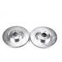 PowerStop JBR1375XPR - Power Stop 09-14 Hyundai Genesis Front Evolution Drilled & Slotted Rotors - Pair