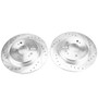 PowerStop JBR1586XPR - Power Stop 14-19 Acura RLX Rear Evolution Drilled & Slotted Rotors - Pair