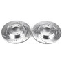 PowerStop JBR761XPR - Power Stop 93-95 Mazda RX-7 Rear Evolution Drilled & Slotted Rotors - Pair