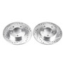 PowerStop JBR578XPR - Power Stop 93-97 Ford Probe Rear Evolution Drilled & Slotted Rotors - Pair