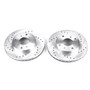 PowerStop JBR797XPR - Power Stop 98-99 Acura CL Front Evolution Drilled & Slotted Rotors - Pair