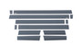 Putco 9751445BP - 15-20 Ford F-150 Super Crew 6.5ft (4.25in Tall - 12pcs) Black Platinum Rocker Panels