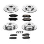 PowerStop K1071 - Power Stop 92-98 Lexus SC300 Front & Rear Z23 Evolution Sport Brake Kit