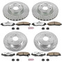 PowerStop K1418-26 - Power Stop 05-07 Cadillac XLR Front & Rear Z26 Street Warrior Brake Kit