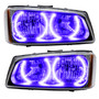 ORACLE Lighting 7197-007 - Lighting 03-06 Chevrolet Silverado Pre-Assembled LED Halo Headlights -UV/Purple