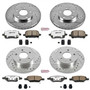 PowerStop K1618-26 - Power Stop 04-08 Chevrolet Malibu Front & Rear Z26 Street Warrior Brake Kit
