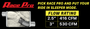 Pypes SGF44R - Crossmember Back w/H-Pipe Exhaust System 67-69 Split Rear Dual Exit 3 in Intermediate And Tail Pipe Race Pro Mufflers/Hardware Incl Tip Not Incl Natural 409 Stainless Steel  Exhaust Pypes SGF44R - Crossmember Back w/H-Pipe Exhaust System 67-69 Split Rear Dual Exit 3 in Intermediate And Tail Pipe Race Pro Mufflers/Hardware Incl Tip Not Incl Natural 409 Stainless Steel  Exhaust