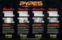 Pypes SGF31T - Crossmember Back Without X-Pipe Exhaust System Split Rear Dual Exit 2.5 in Intermediate And Tail Pipe Turbo Pro Mufflers/Hardware Incl Tip Not Incl Natural 409 Stainless  Exhaust