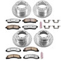 PowerStop K1887-36 - Power Stop 1999 Ford F-250 Super Duty Front & Rear Z36 Truck & Tow Brake Kit