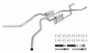 Pypes SGT76T - Crossmember Back W/ H-Pipe Exhaust System 63-66 GM Truck Split Side Dual Exit 2.5 Inch Intermediate And Tailpipe Hardware Incl Turbo Pro Muffler Incl And Tip Not Incl Stainless Steel  Exhaust Pypes SGT76T - Crossmember Back W/ H-Pipe Exhaust System 63-66 GM Truck Split Side Dual Exit 2.5 Inch Intermediate And Tailpipe Hardware Incl Turbo Pro Muffler Incl And Tip Not Incl Stainless Steel  Exhaust