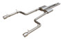 Pypes SMC12R - Cat Back Exhaust System Split Rear Dual Exit 06-10 Charger V6 2.5 in Intermediate And Tail Pipe Race Pro Muffler/Hardware/4 in Polished Tips Incl Natural Finish 409 Stainless Steel  Exhaust