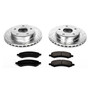 PowerStop K2193 - Power Stop 05-10 Dodge Dakota Front Z23 Evolution Sport Brake Kit