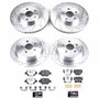 PowerStop K2314-26 - Power Stop 00-05 Toyota Celica Front & Rear Z26 Street Warrior Brake Kit