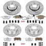 PowerStop K2741-26 - Power Stop 02-04 Audi A4 Front & Rear Z26 Street Warrior Brake Kit