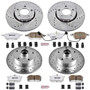 PowerStop K2825-26 - Power Stop 99-01 Audi A4 Front & Rear Z26 Street Warrior Brake Kit