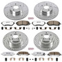 PowerStop K2752-26 - Power Stop 2001 Subaru Legacy Front & Rear Z26 Street Warrior Brake Kit