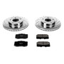 PowerStop K2973 - Power Stop 89-90 Nissan 300ZX Front Z23 Evolution Sport Brake Kit